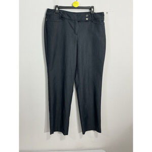 Womans Zac & Rachel Size 14 Gray Low Rise Trousers
